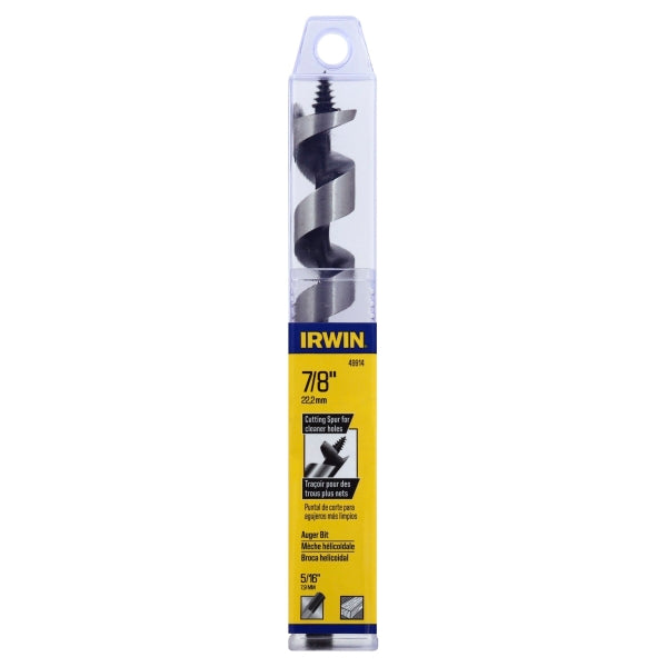 Irwin Tools 49914 Industrial Tools I-100 7/8" Auger Bit, Silver