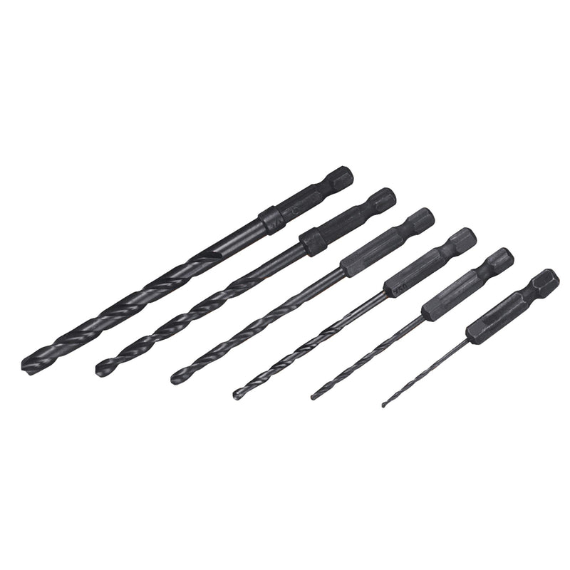 DeWalt DW2551 6 Piece 1/16-Inch to 1/4-Inch Hex Shank Twist Drill Assortment