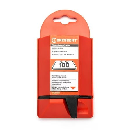 CRESCENT Utility Blade Dispenser Pack, 100-Piece