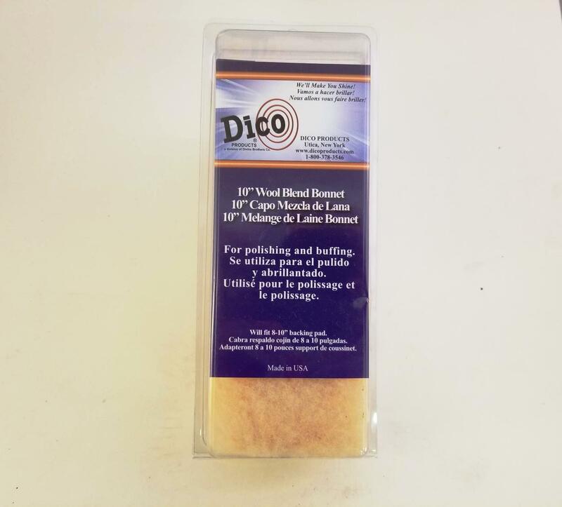 Dico Products 584-46900 Tie-On Polishing Bonnet, 10"