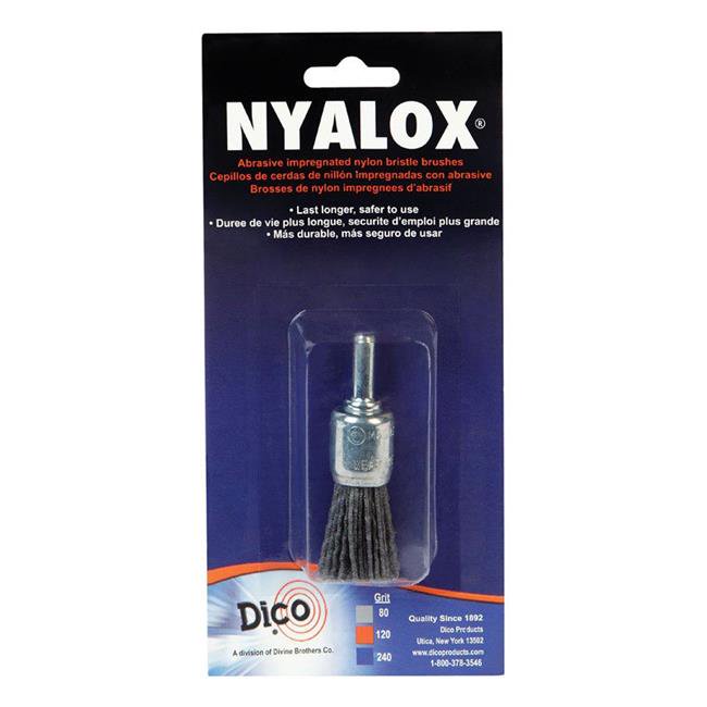 Dico 541-775-3/4 Nyalox End Brush 3/4-Inch Grey 80 Grit