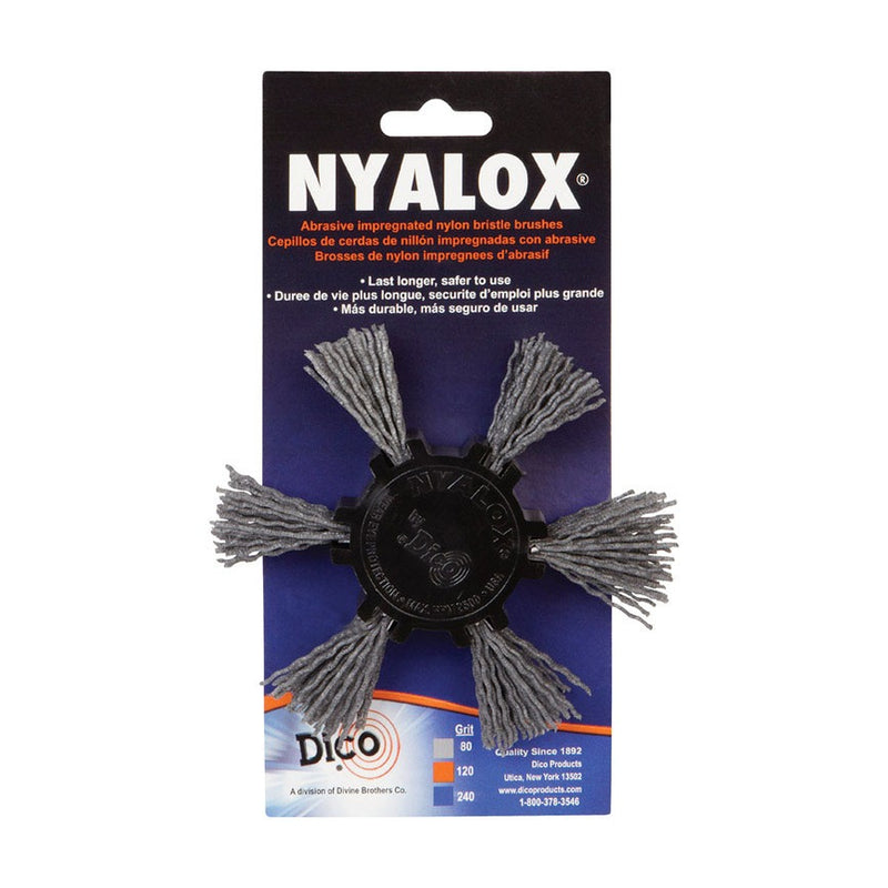 Dico 541-776-4 Nyalox Flap Brush 4-Inch Grey 80 Grit