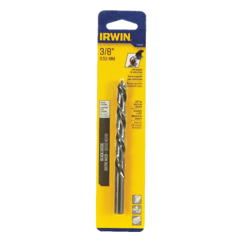 Irwin 1789226 3/8 in. x 5-7/8 in. Left-Hand High Speed Steel Drill Bit, 1 pc.