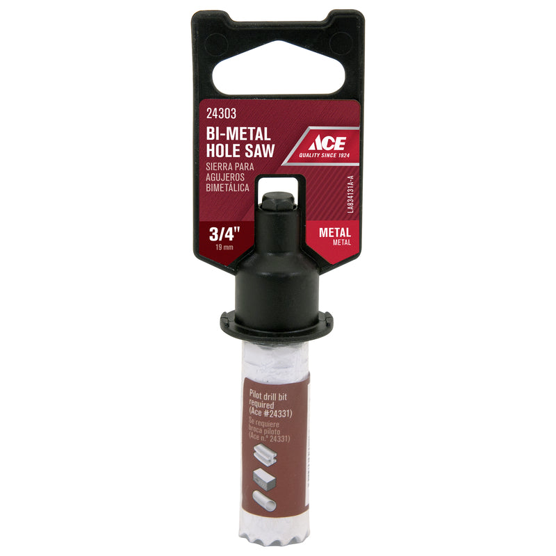Ace 24303 3/4 in. Bi-Metal Hole Saw with Arbor