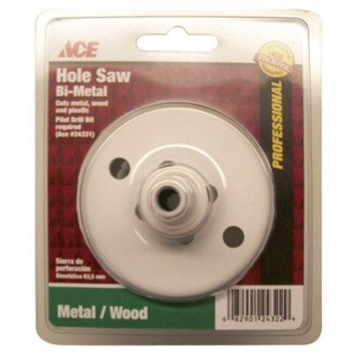 Ace #24322 BI-METAL 2 1/2" HOLE SAW & Arbor