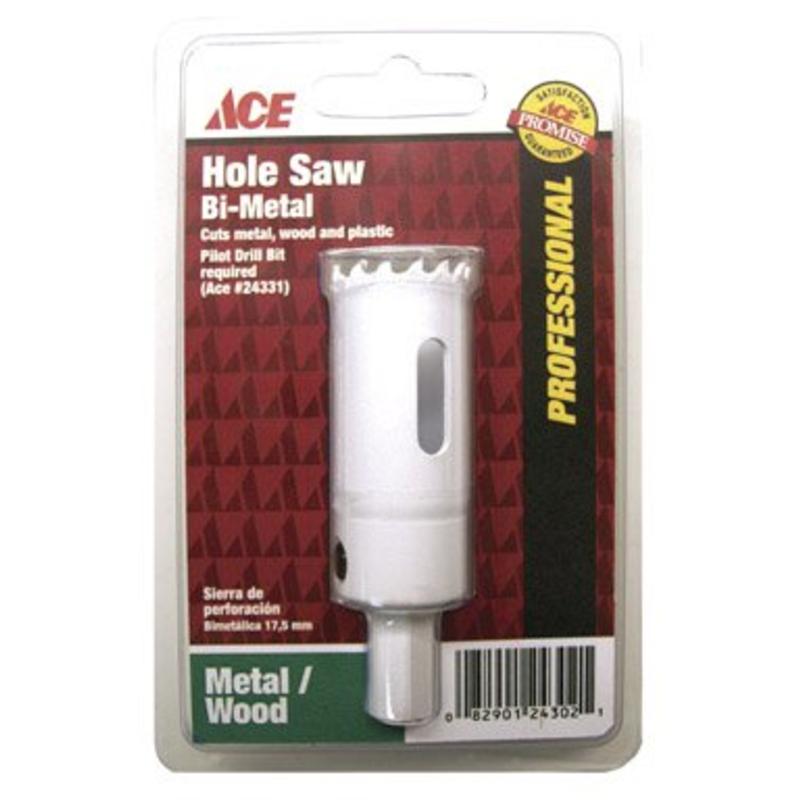 Ace #24306 BI-METAL 1" HOLE SAW ,Arbor & Pilot BIT ALL