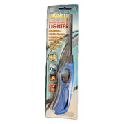 American Match refillable multi-purpose lighter, blue, front