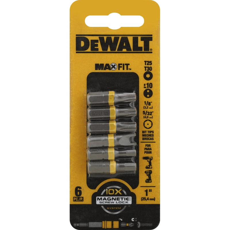 DeWalt DWA1SEC-6 6-Piece Security Bit Set