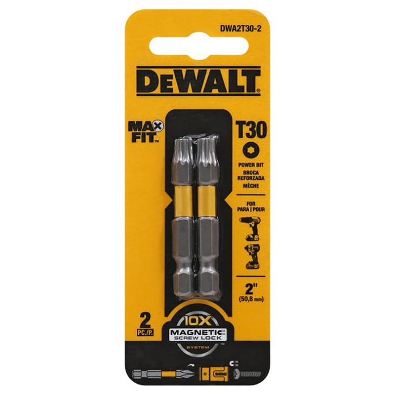 DeWalt T30 2 inch power bit 2pc