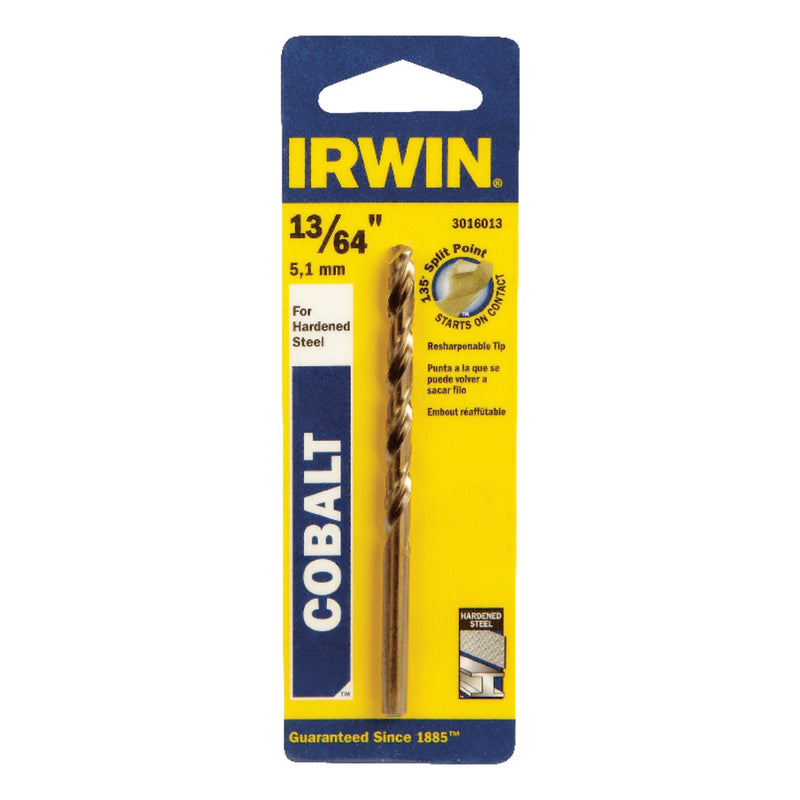 Irwin Drill BIT 13/64 X 3-5/8 Cobalt