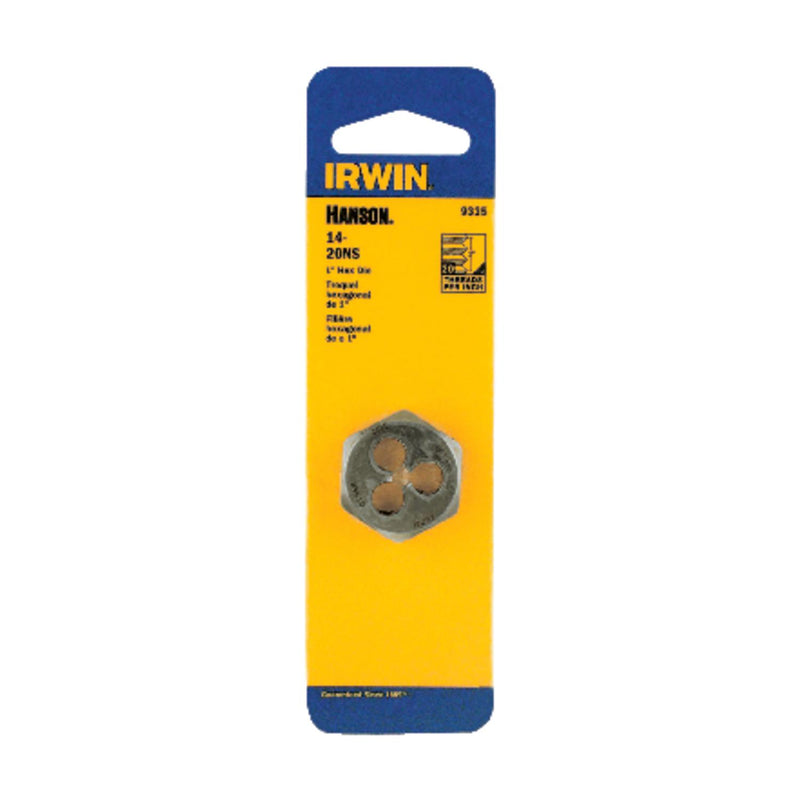 Irwin Hanson 9335 14-20NS 1" Hex Die